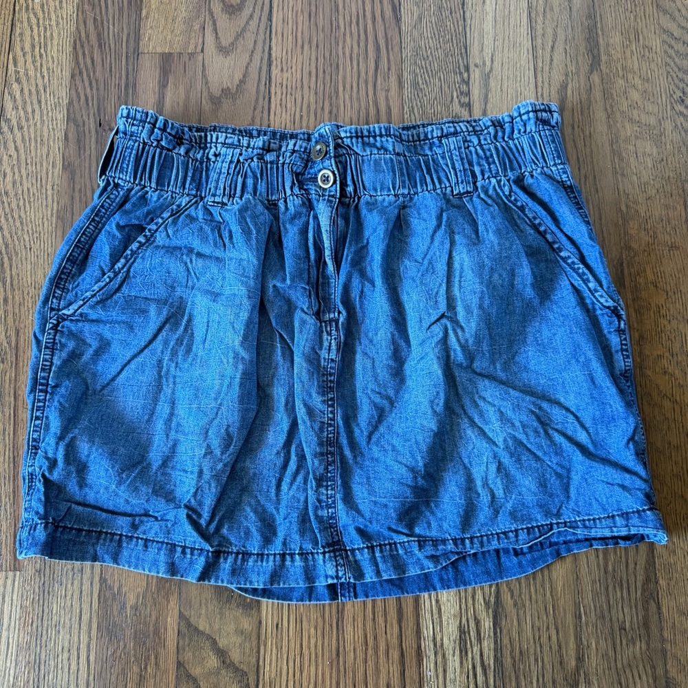 Aeropostale Women’s Blue Denim Mini Skirt Size L